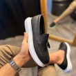 Mens Classic Shoes - Black White - 818