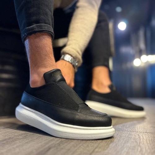 Mens Sneakers - Black White - 911