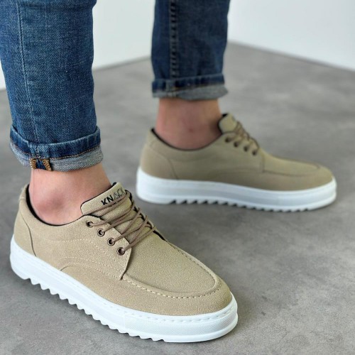 Mens Casual Shoes - Beige - T12