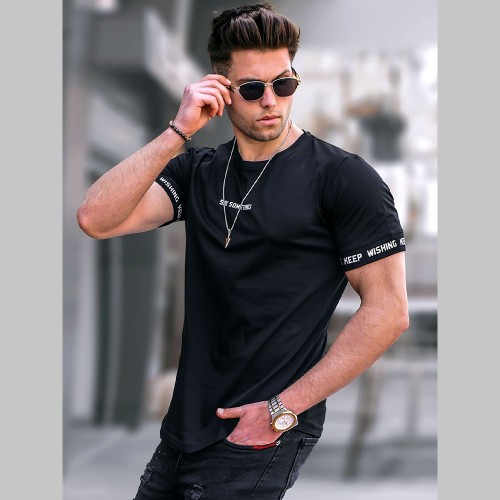 Mens T-shirt - Black - 4461