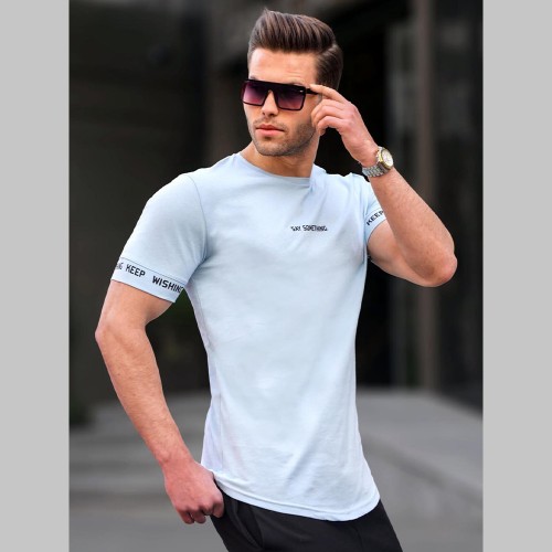 Mens T-shirt - Blue - 4461
