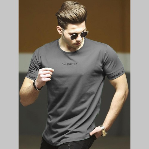 Mens T-shirt - Dark Gray - 4461