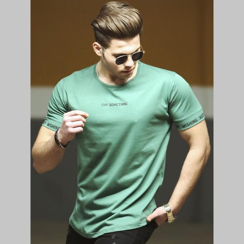 Mens T-shirt - Green - 4461