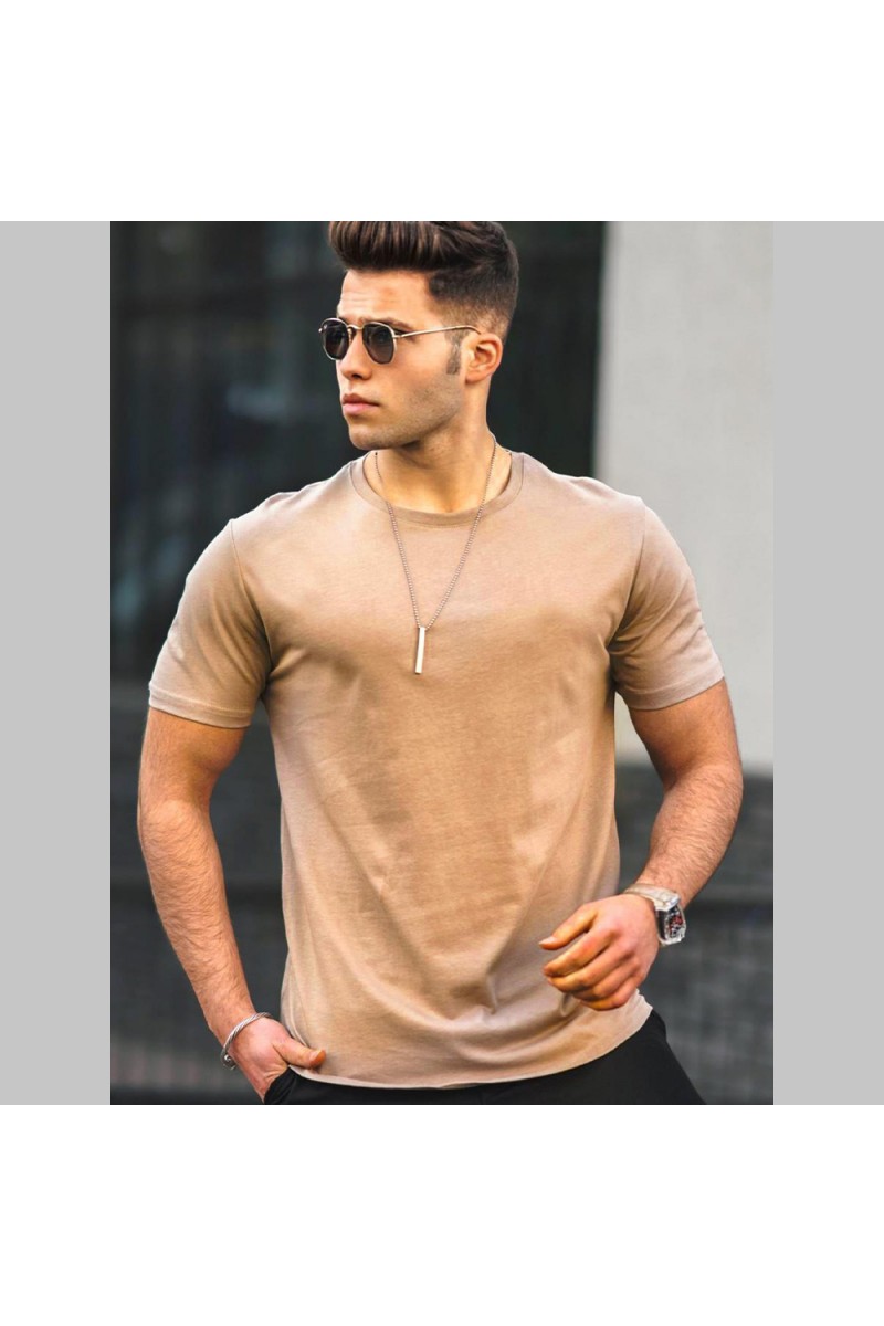 Mens T-shirt - Brown - 4951