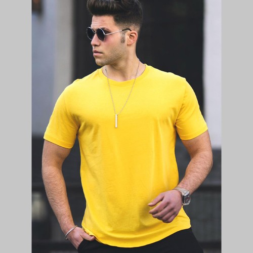 Mens T-shirt - Yellow - 4951
