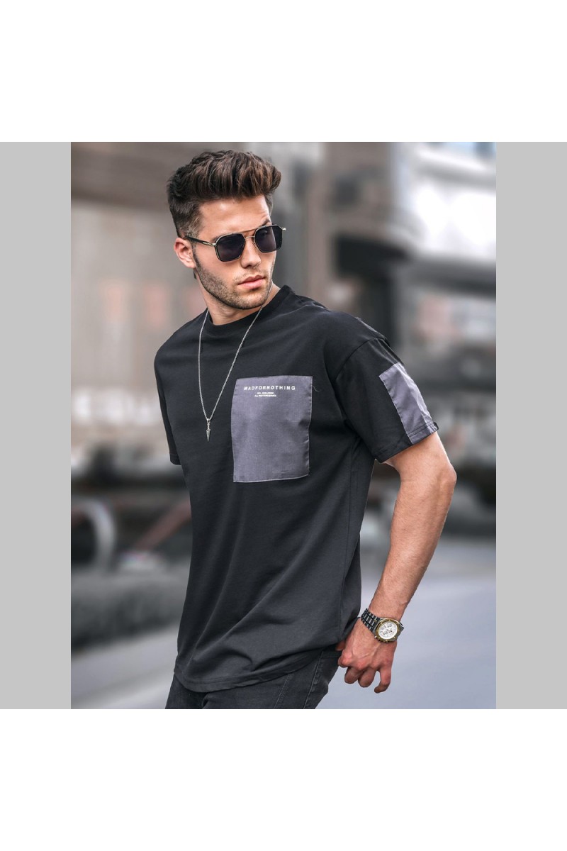 Mens T-shirt - Black - 5832