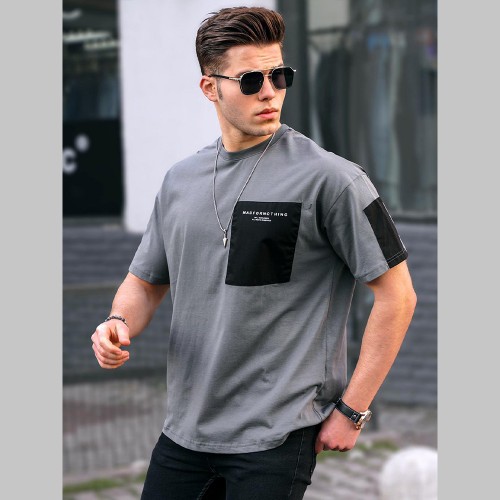 Mens T-shirt - Dark Gray - 5832