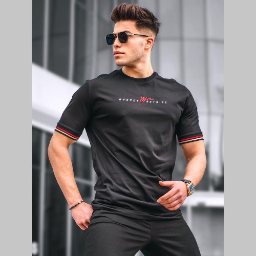 Mens T-shirt - Black - 5849