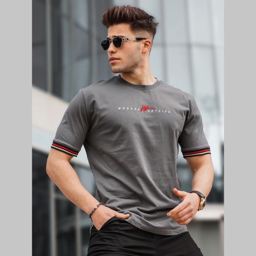 Mens T-shirt - Dark Gray - 5849