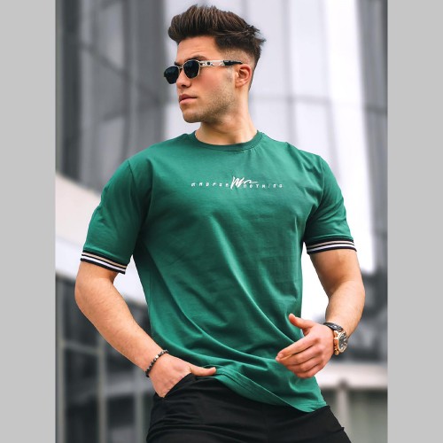 Mens T-shirt - Green - 5849