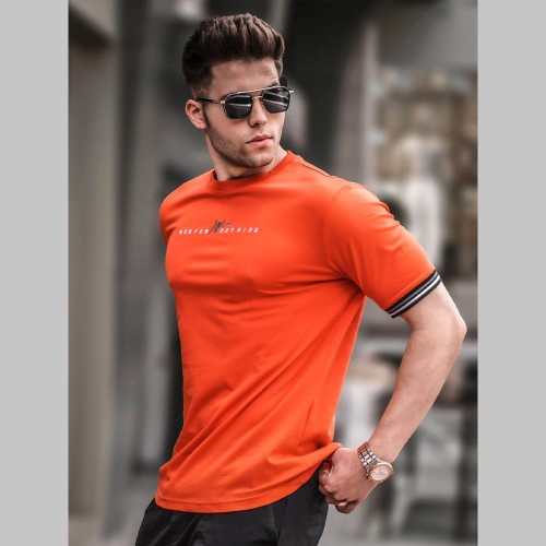 Mens T-shirt - Orange - 5849