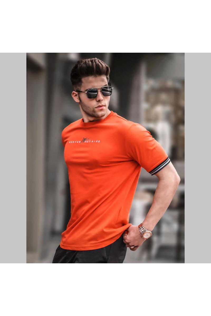 Mens T-shirt - Orange - 5849