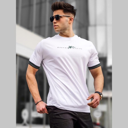 Mens T-shirt - White - 5849
