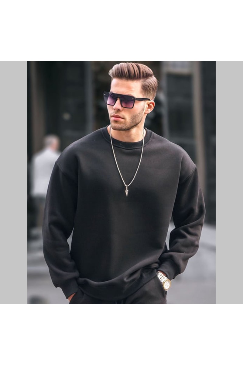 Mens Sweatshirt - Black - 6048