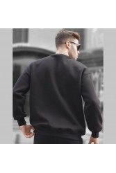 Mens Sweatshirt - Black - 6048