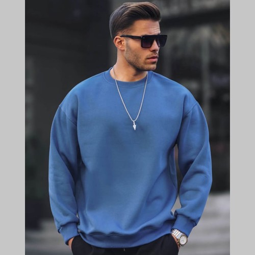 Mens Sweatshirt - Blue - 6048