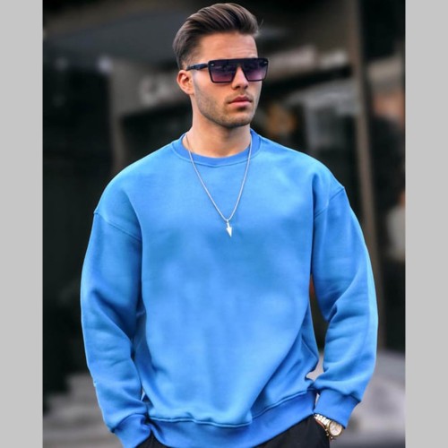 Mens Sweatshirt - Blue - 6048 - 2