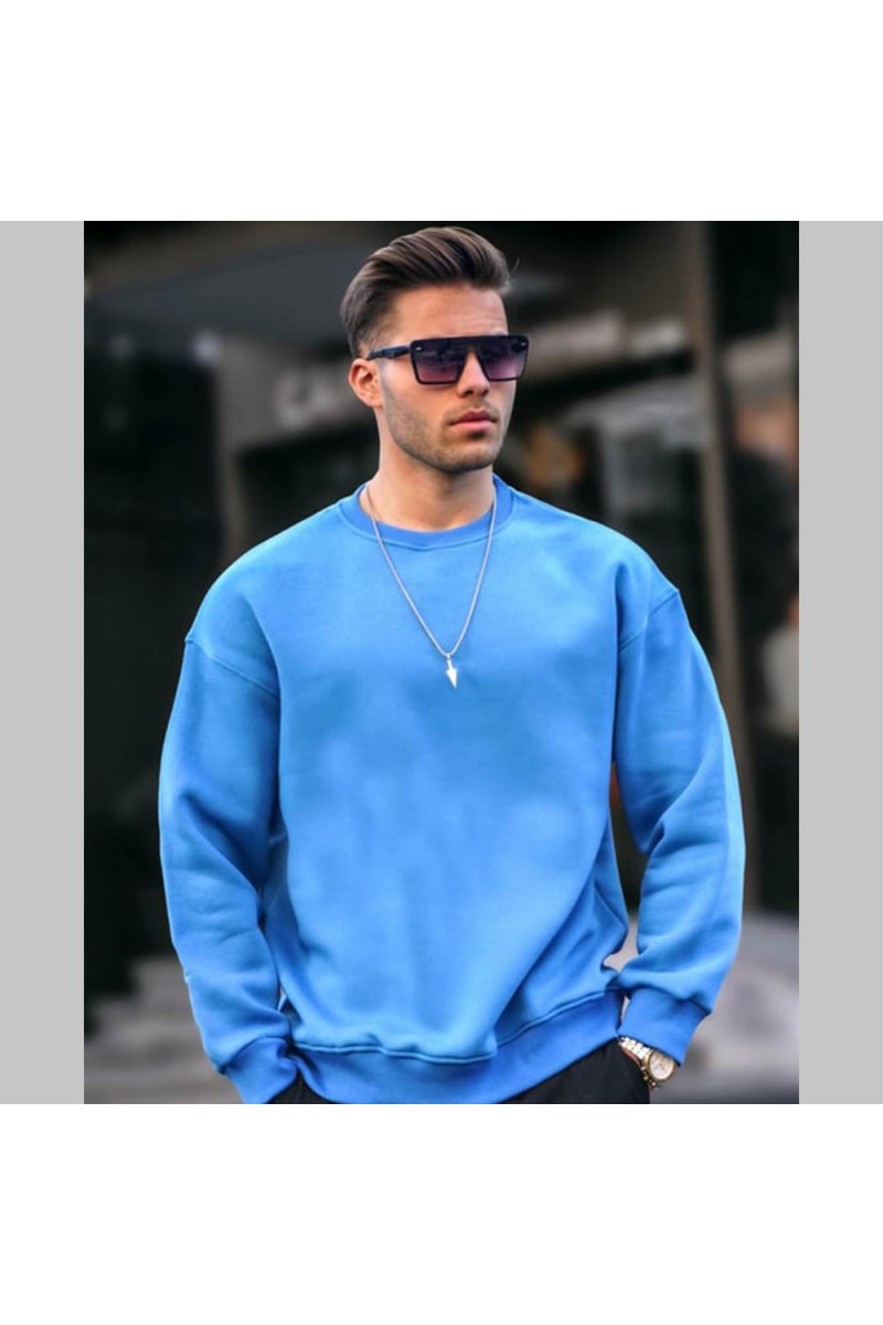 Mens Sweatshirt - Blue - 6048 - 2