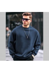 Mens Sweatshirt - Dark Blue - 6048