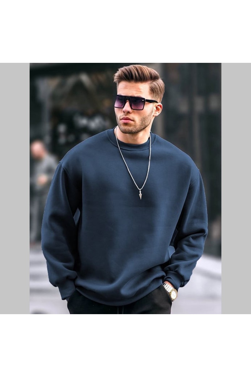 Mens Sweatshirt - Dark Blue - 6048