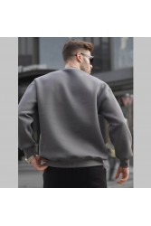 Mens Sweatshirt - Gray - 6048