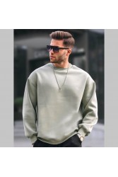 Mens Sweatshirt - Green - 6048 - 2