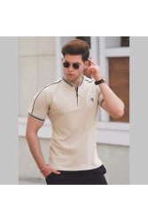Mens T-shirt - Beige - 9281