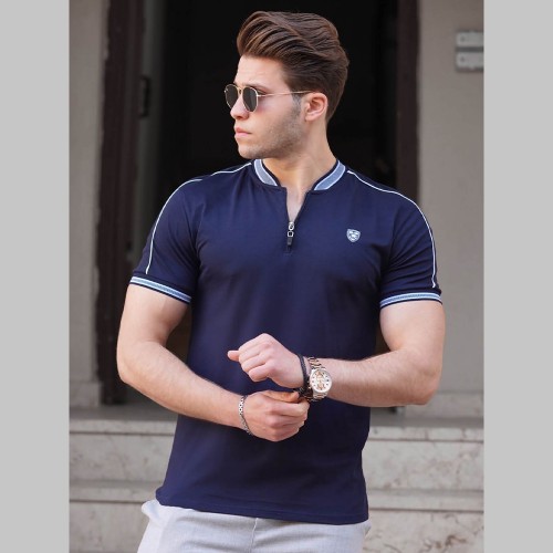 Mens T-shirt - Dark Blue - 9281