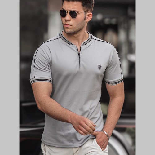 Mens T-shirt - Gray - 9281