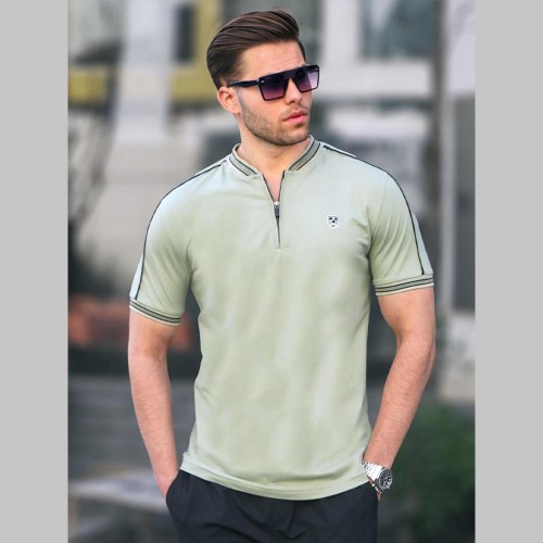 Mens T-shirt - Green - 9281 - 2