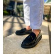 Mens Loafer - Black Patent Leather - 002