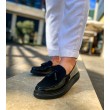 Mens Loafer - Black Patent Leather - 002