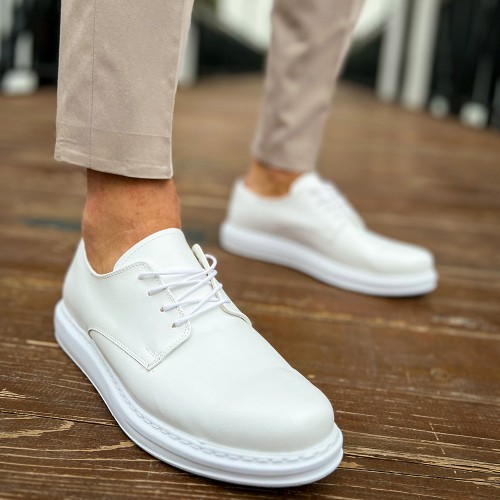 Mens Classic Shoes - White  - 003
