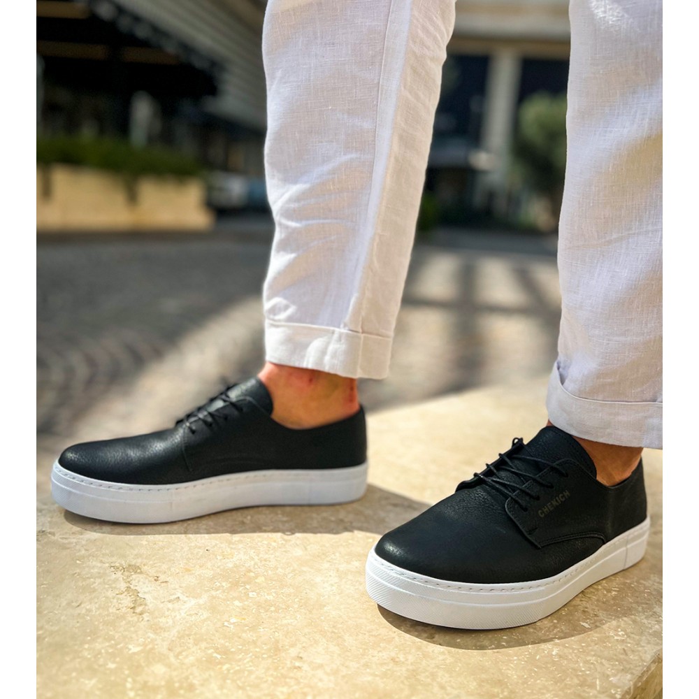 Mens Sneakers - Black White - 005