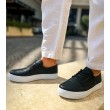 Mens Sneakers - Black White - 005