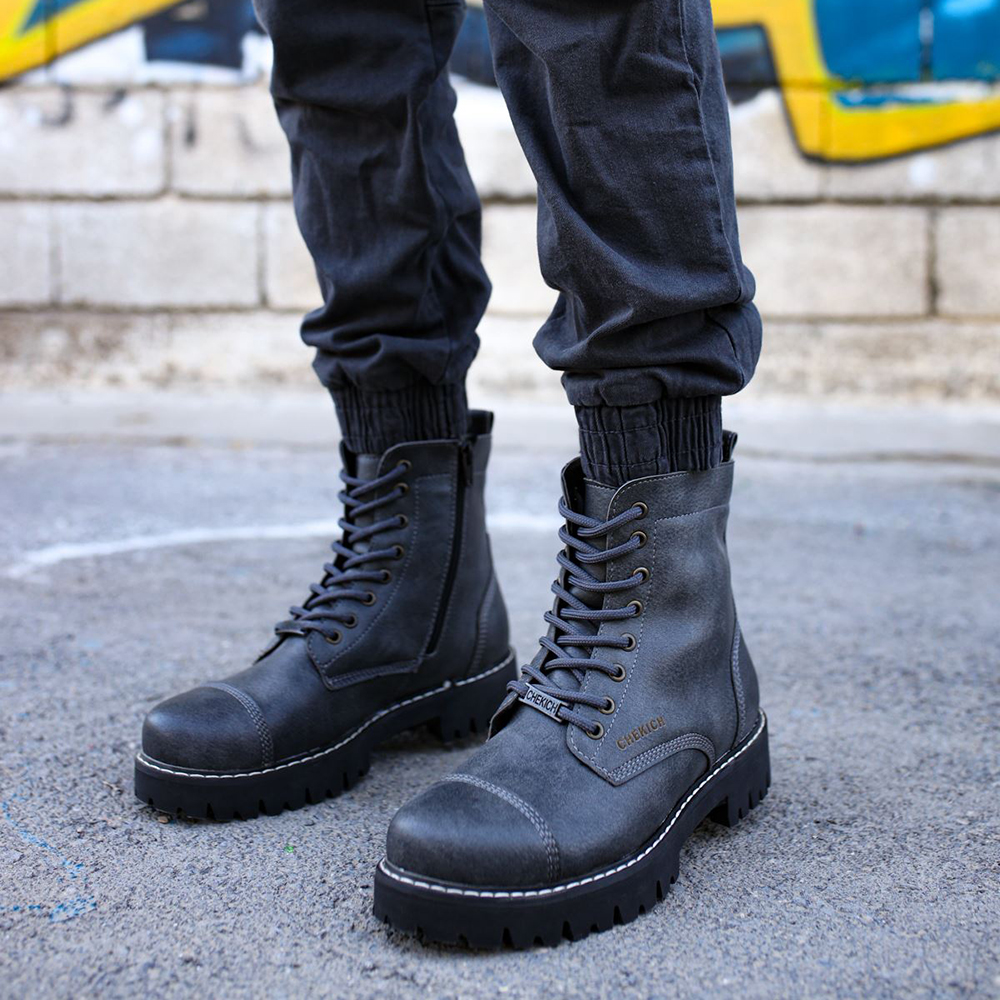 Mens Boots - Anthracite - 009