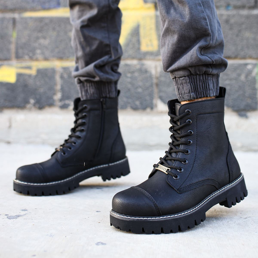 Mens Boots - Black Matte - 009