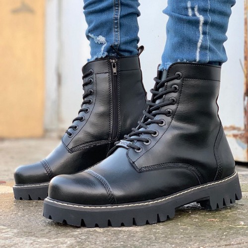 Mens Boots - Black  - 009
