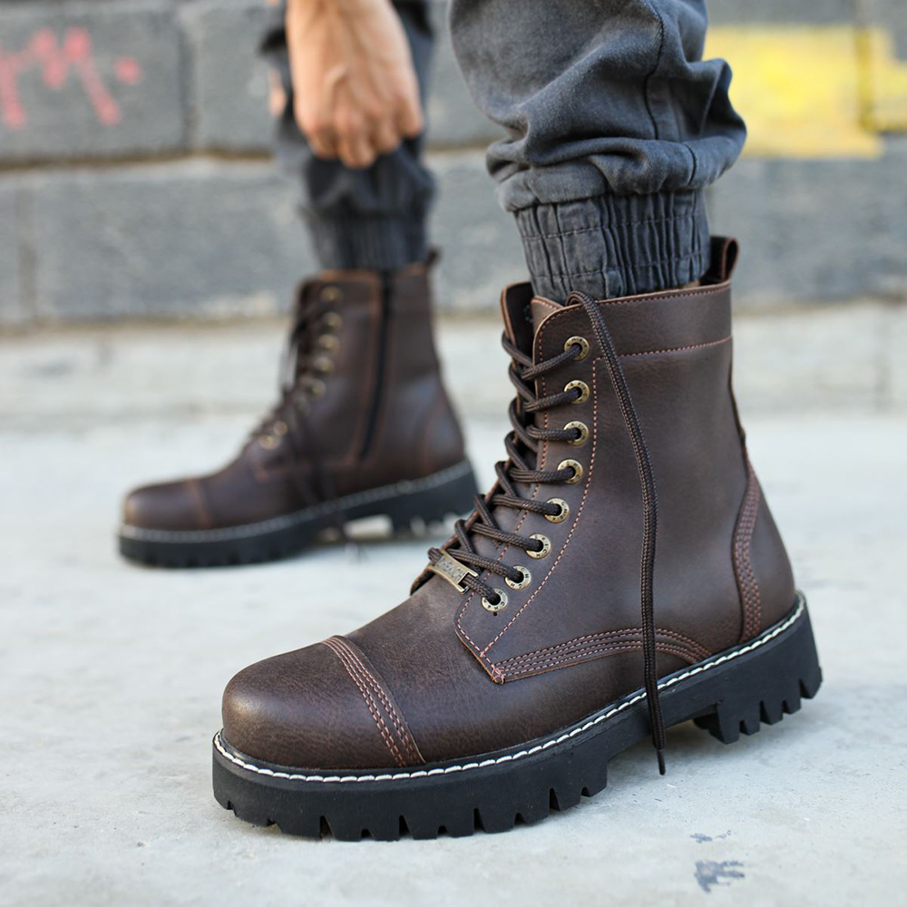 Mens Boots - Brown - 009