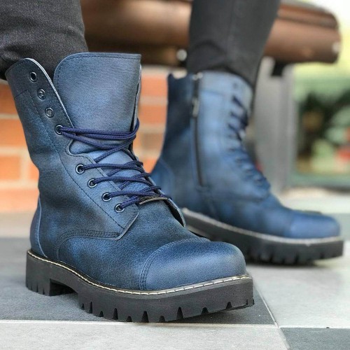 Mens Boots - Dark Blue - 009
