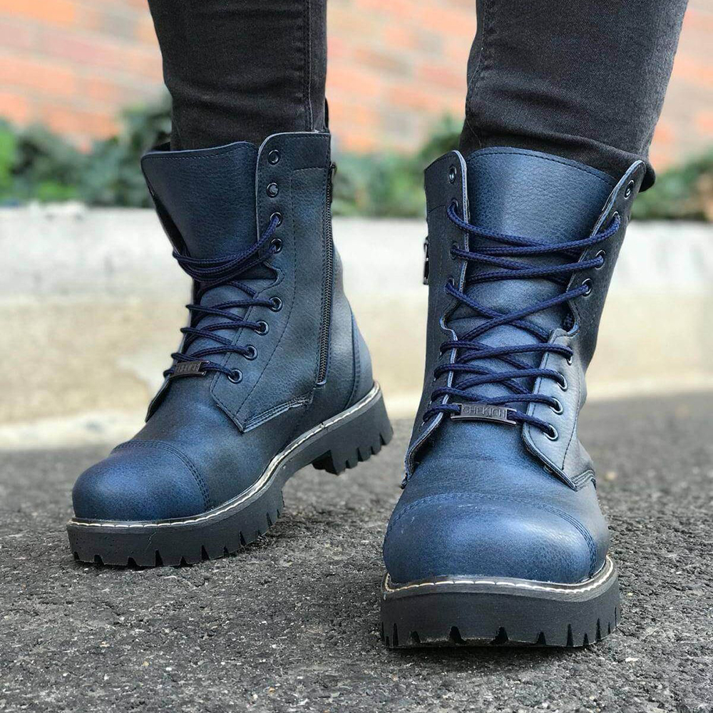 Mens Boots - Dark Blue - 009