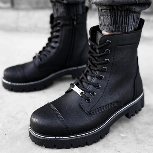 Mens Boots - Black Matte - 009