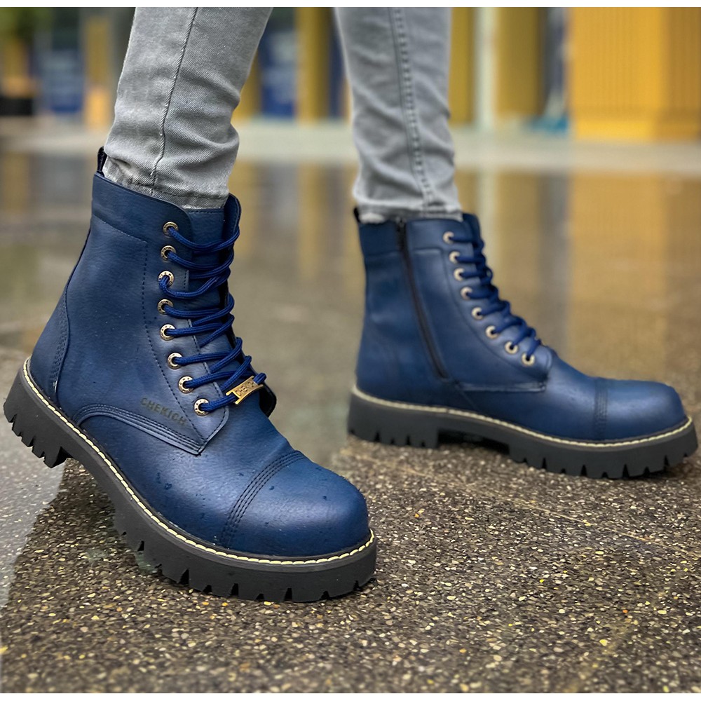 Mens Boots - Dark Blue - 009