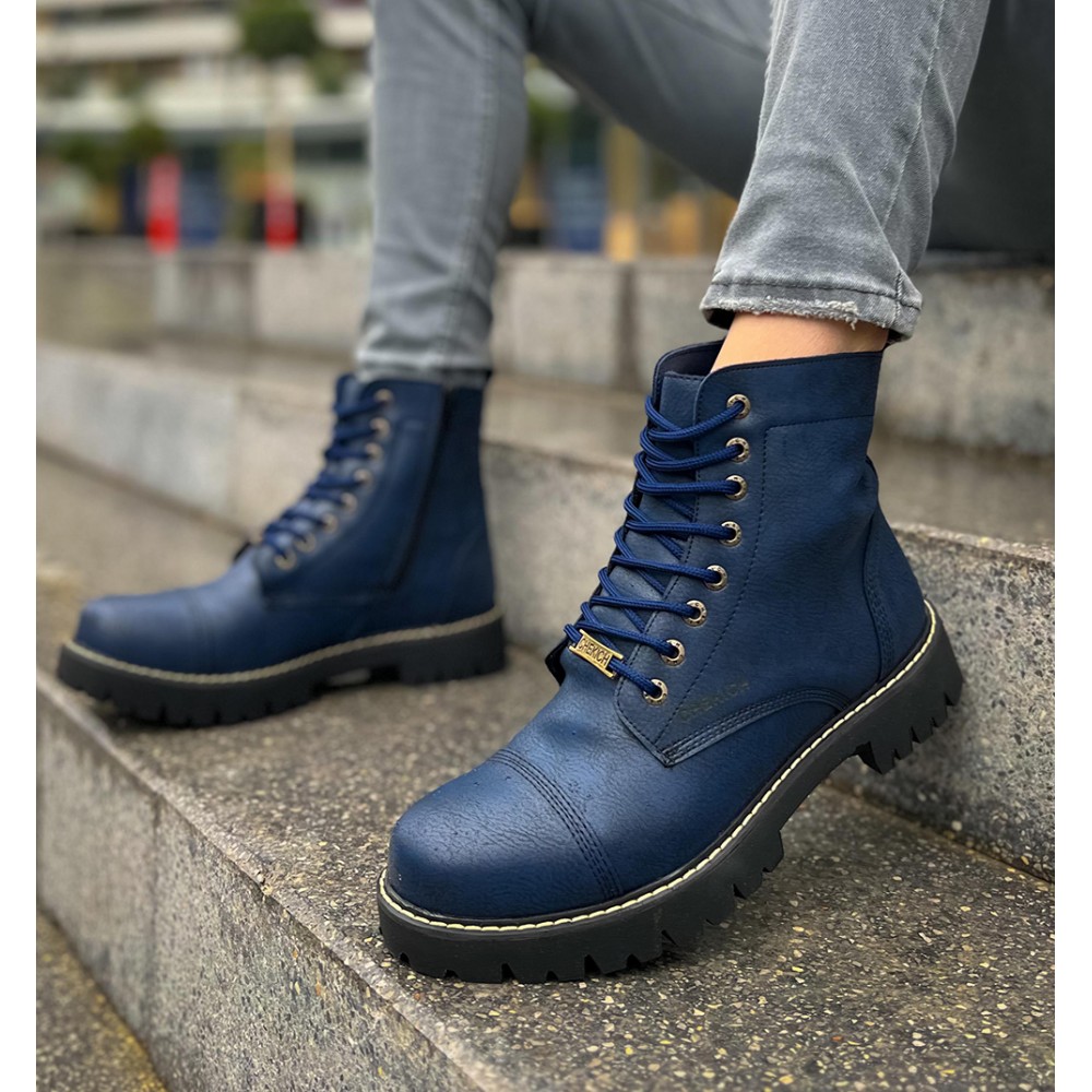 Mens Boots - Dark Blue - 009