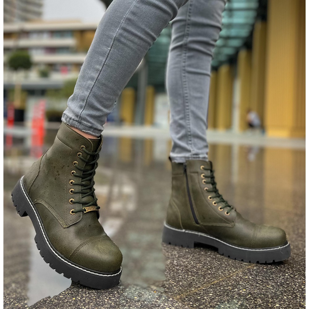 Mens Boots - Khaki - 009