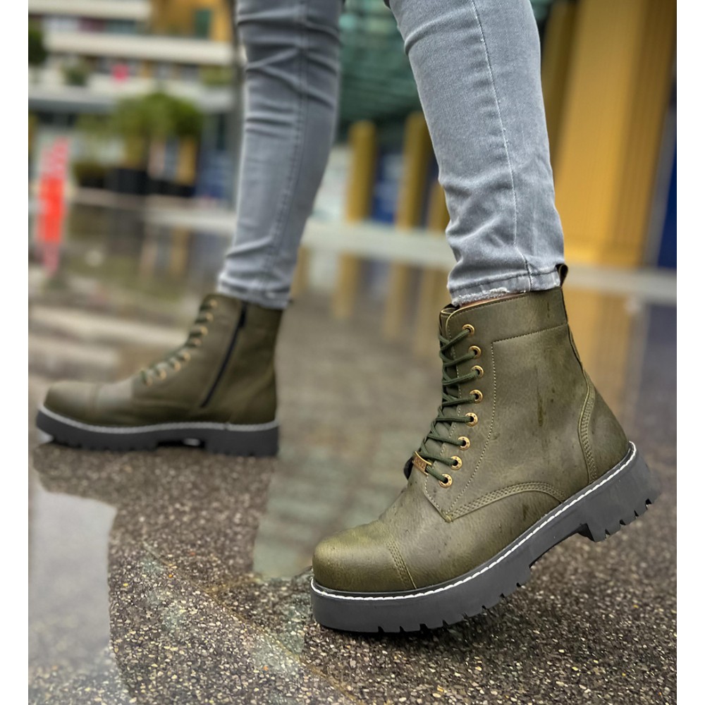 Mens Boots - Khaki - 009