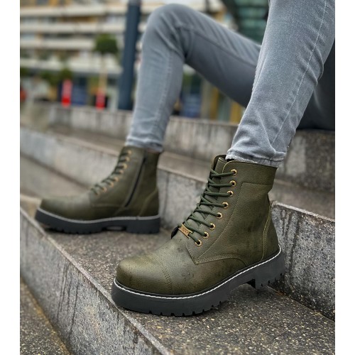 Mens Boots - Khaki - 009