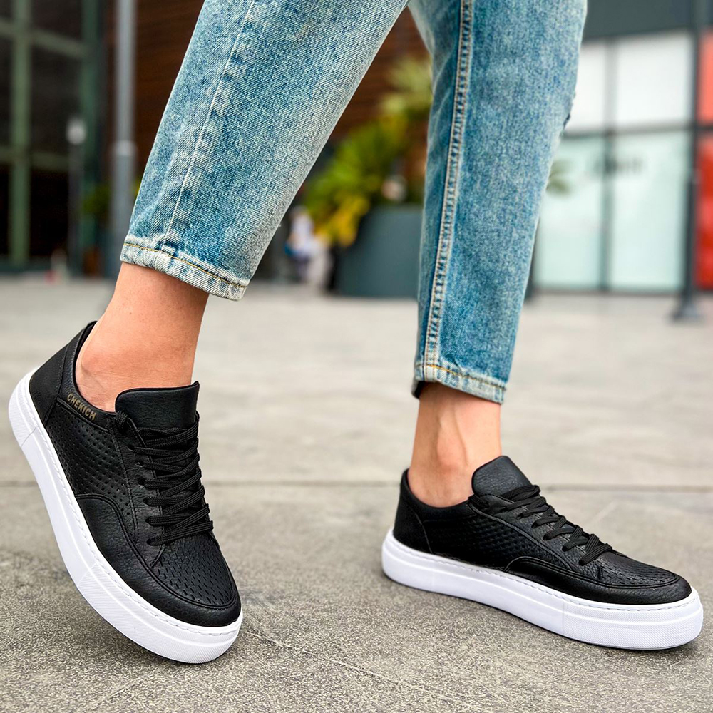 Mens Sneakers - Black White - Lix