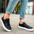 Mens Sneakers - Black White - Lix