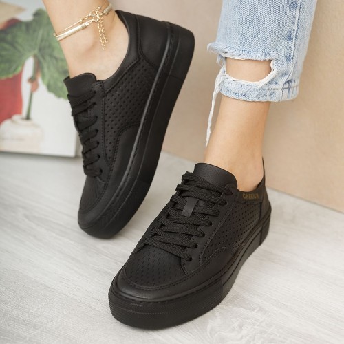 Womens Sneakers - Black - Lix